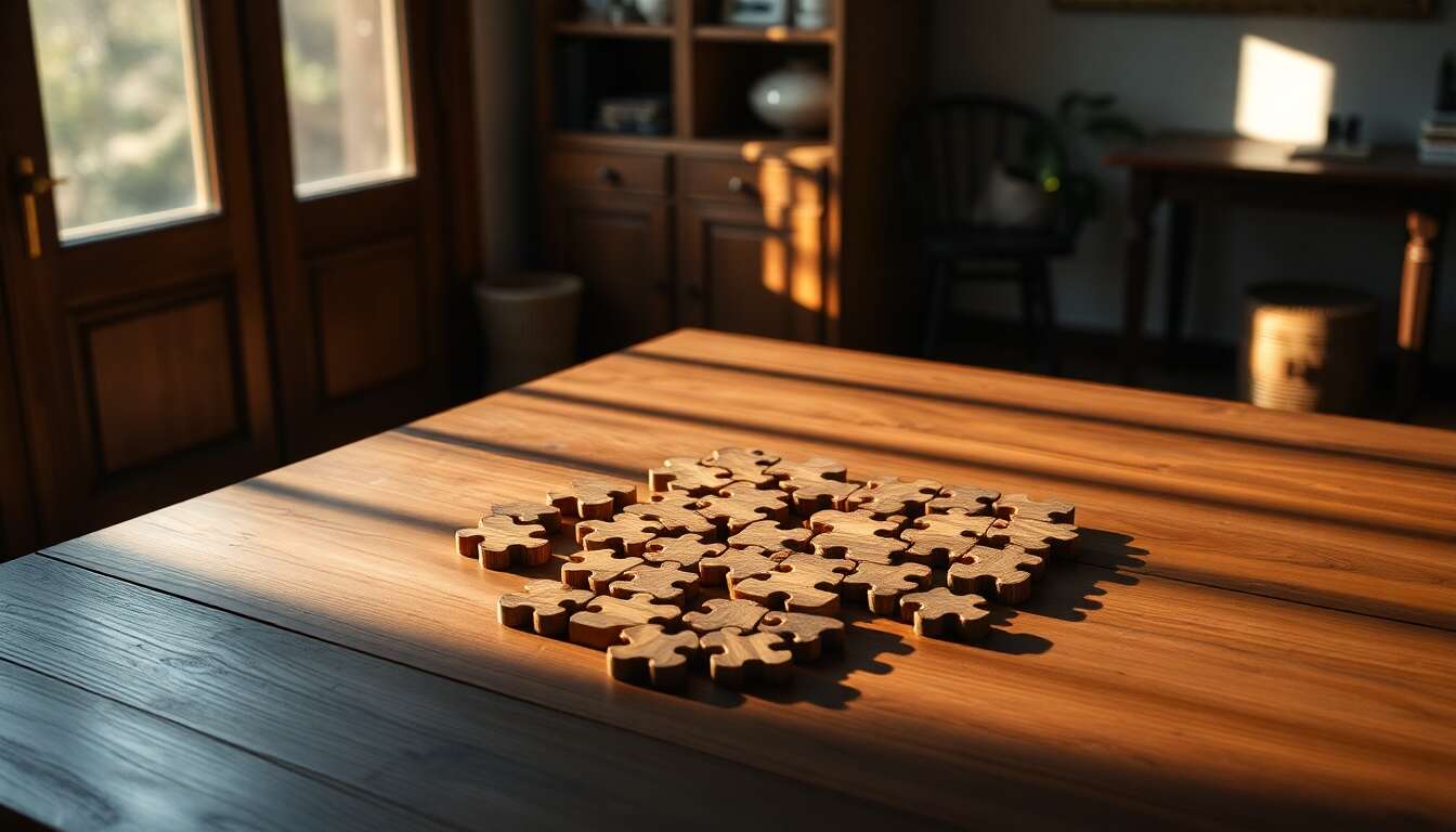 Créativité et concentration grâce aux puzzles en bois