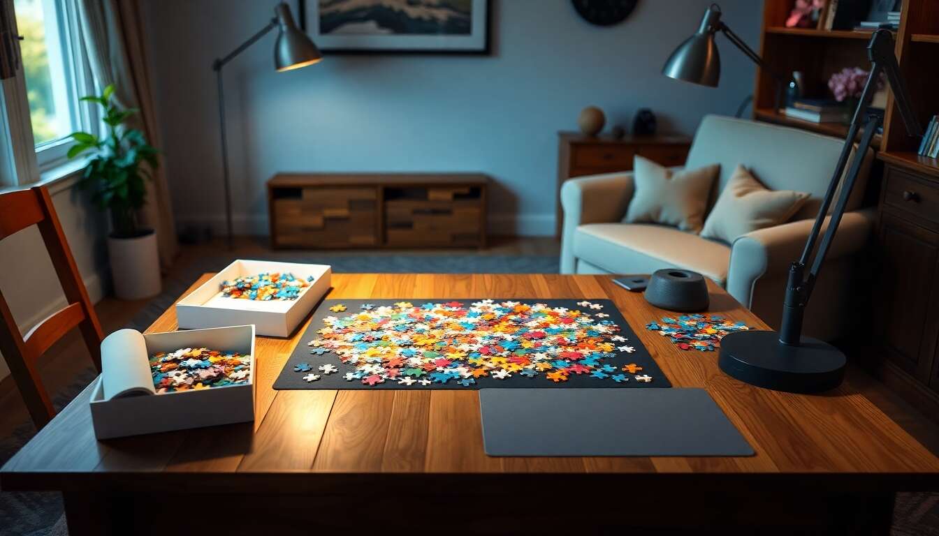 Accessoires indispensables pour améliorer votre table à puzzle