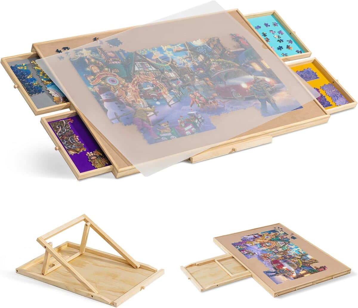 Test de la table de puzzle Tektalk : un plateau pratique et ingénieux