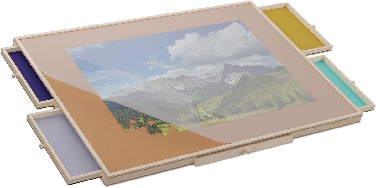 Test du plateau à puzzle Relaxdays : pratique et modulable pour 1500 pièces