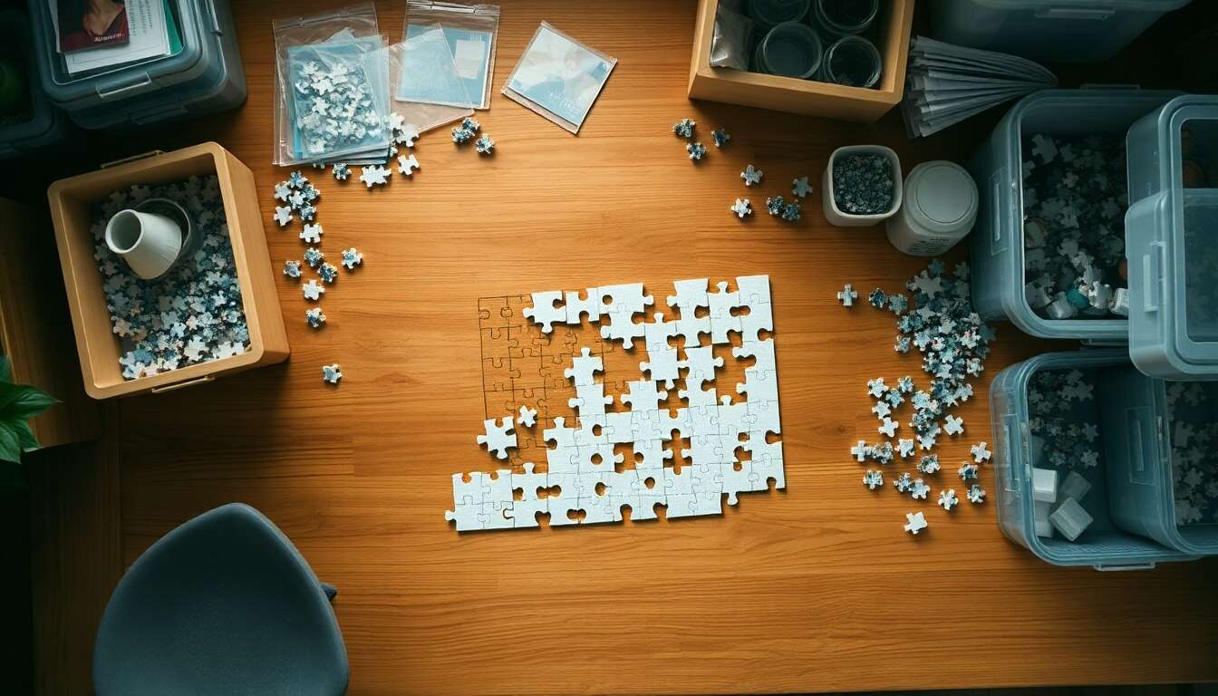 Comment ranger un puzzle en cours de création : astuces pratiques