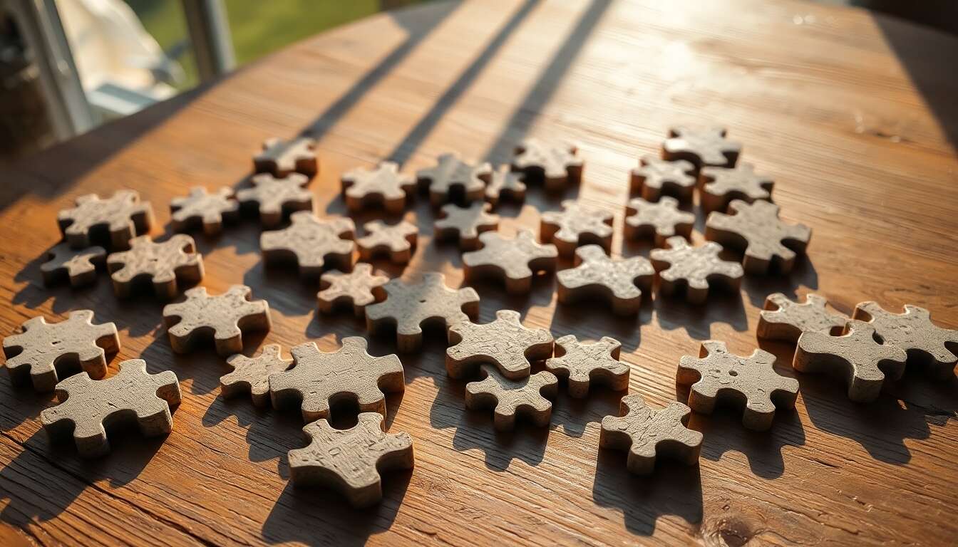 Analyse des matériaux écologiques dans les puzzles