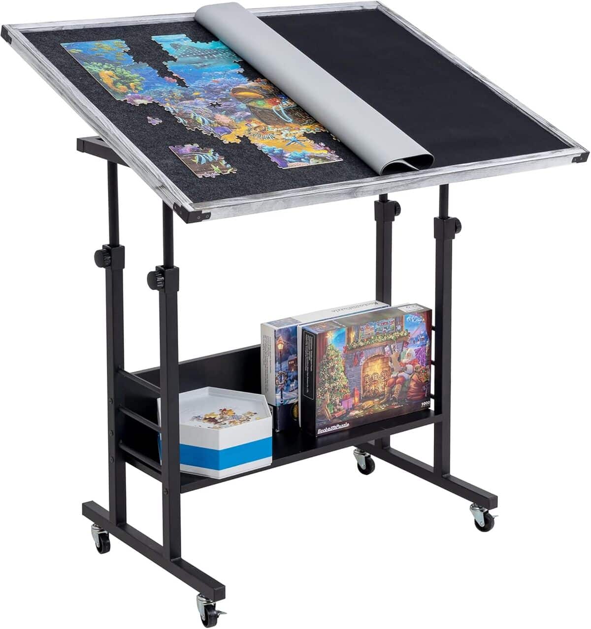 Test de la table à puzzle Becko US : praticité et confort pour 1500 pièces