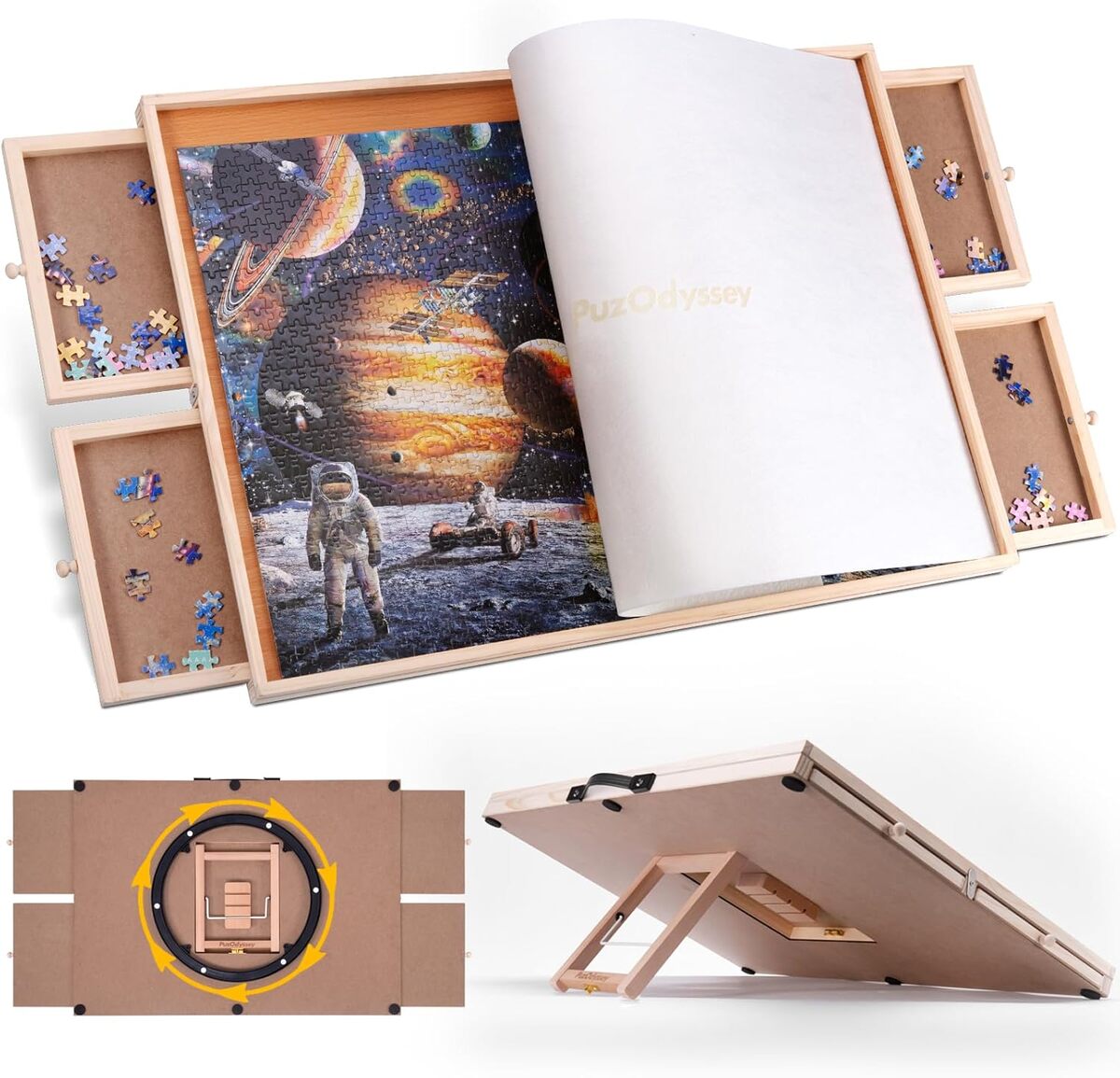 Test : planche de puzzle 2 en 1 rotative et inclinable 1500 pièces