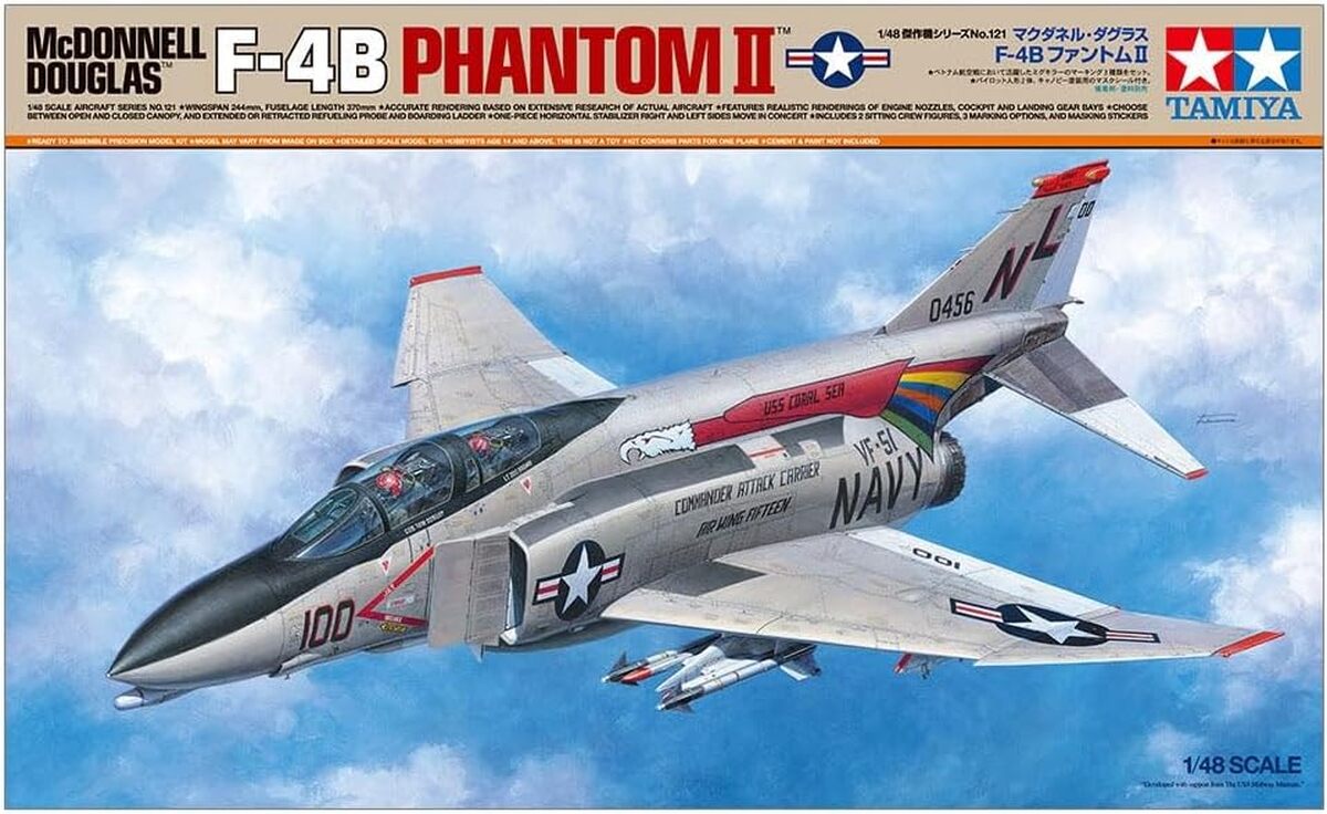 Test du Tamiya 61121 : réplique 1 : 48 F-4B Phantom II Mcdonnell Douglas