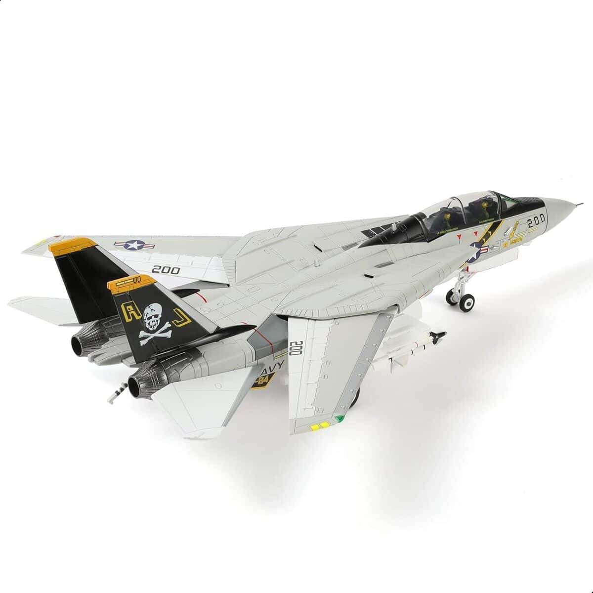 Test du modèle d'avion militaire Nuotie F-14 Tomcat : vF-84 Jolly Rogers en alliage