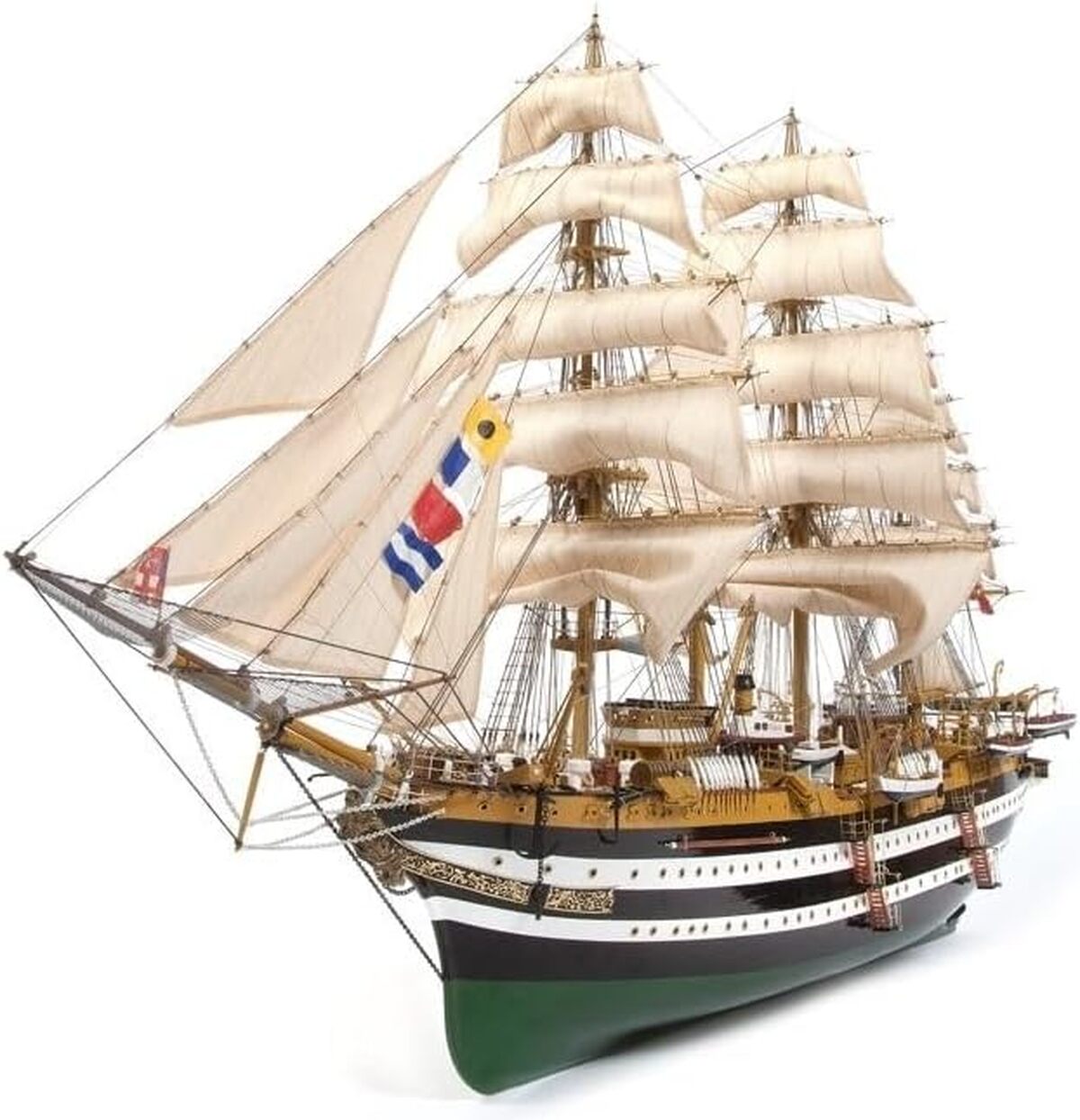 Test du modèle Occre Amerigo Vespucci 1 : 100 : découvrez la maquette à voile complète