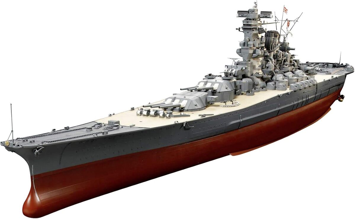Test maquette Tamiya Yamato