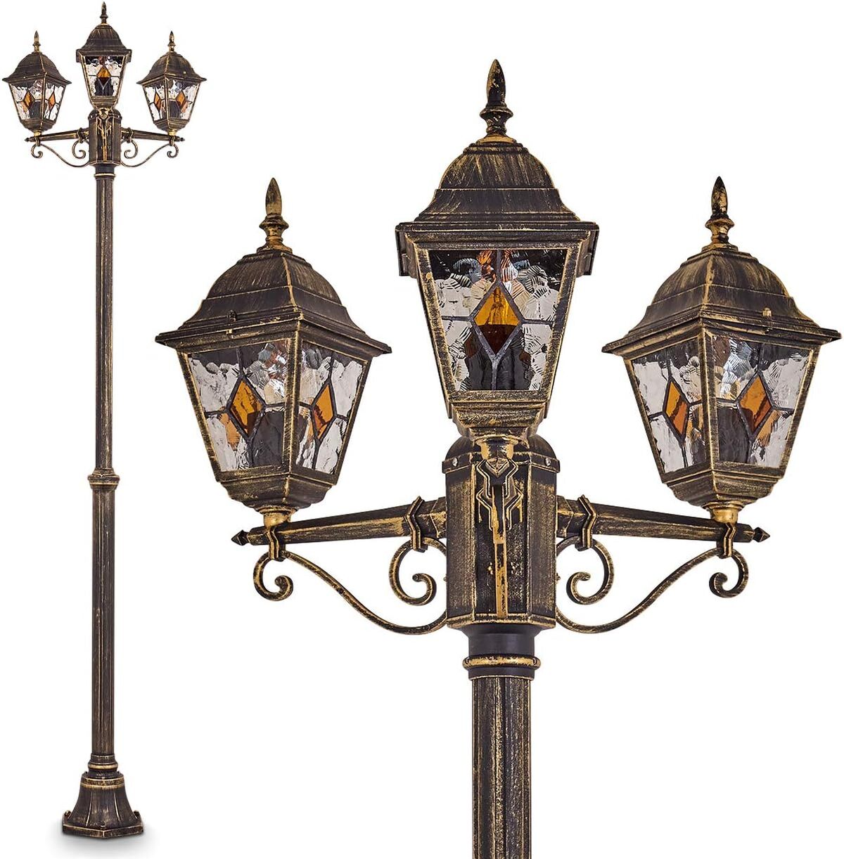 Test réverbère Antibes 202 cm bronze