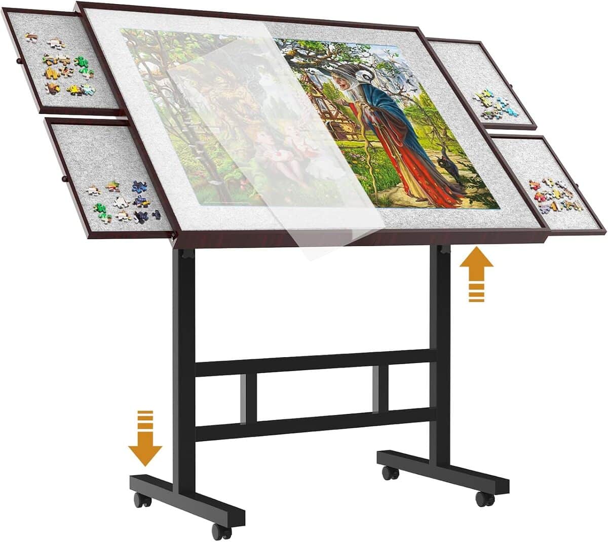 Test : table de puzzle 1500 pièces avec tiroirs et housse