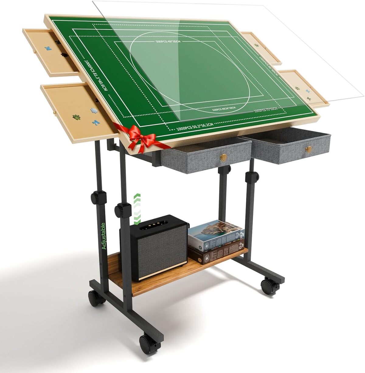 Test de la table de puzzle 1500 pièces multifonctionnelle