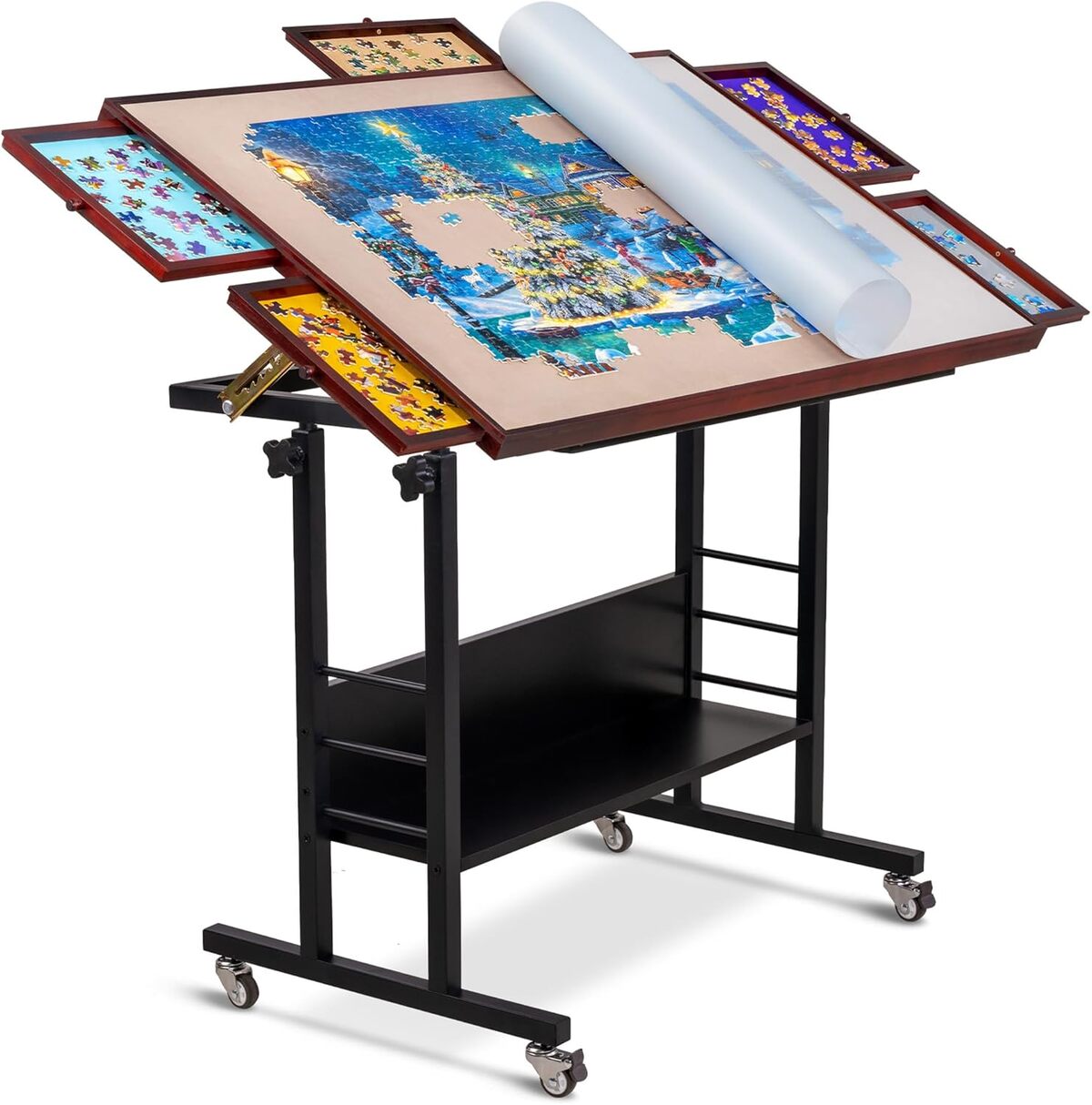 Test de la table de puzzle Becko US 1500 pièces avec 5 angles