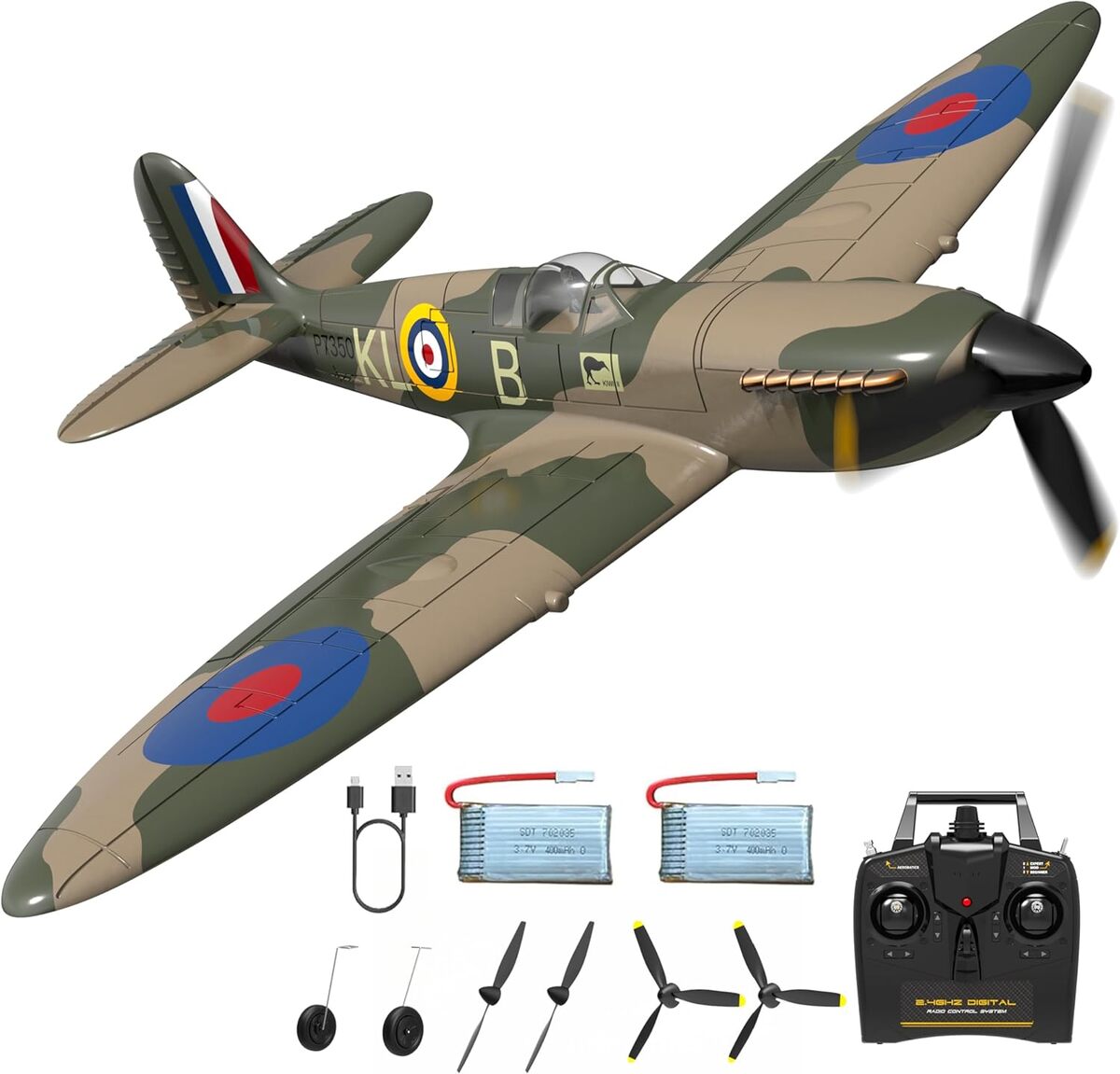 Test de l'avion RC Spitfire HBSAPKKA : voltige simplifiée