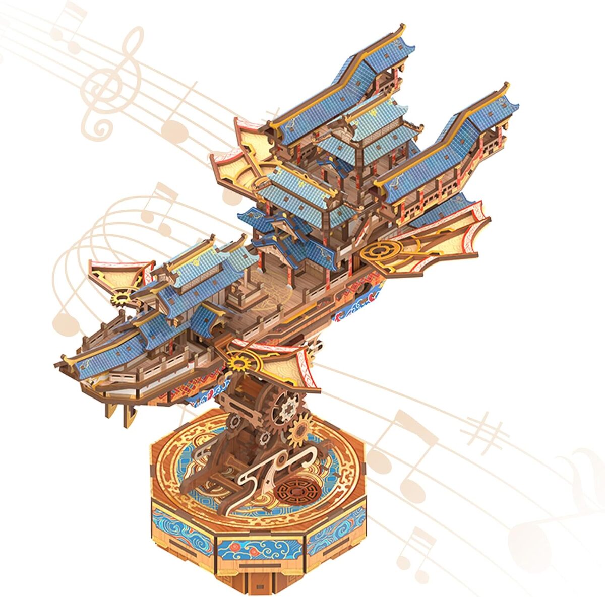 Test du puzzle 3D en bois bateau japonais Orien de Tonecheer