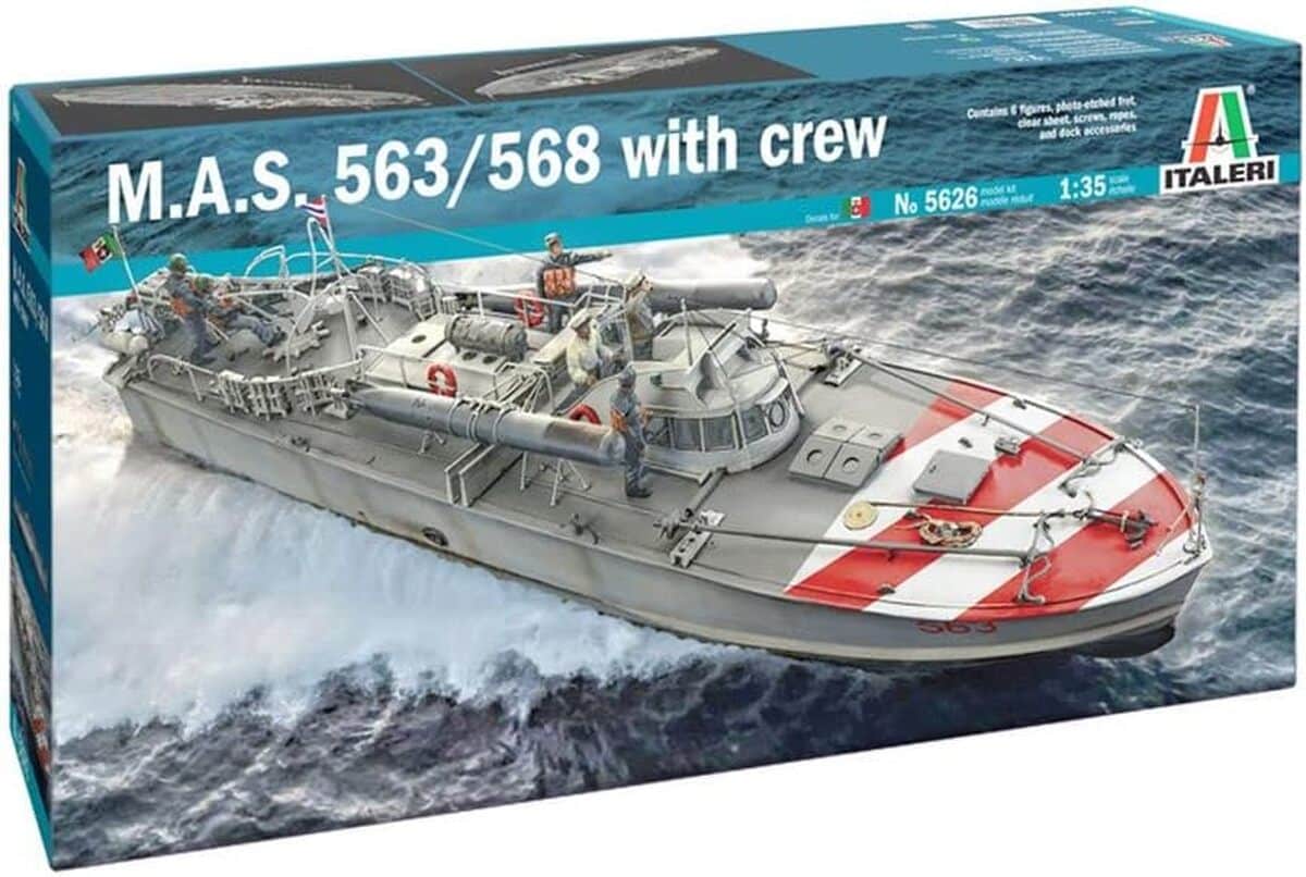 Test : italeri 5626 Italian MAS 568 4a Serie (échelle 1 : 35) avec équipage