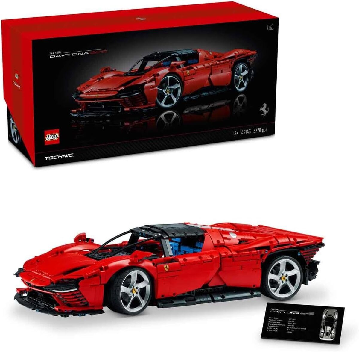 Test : lEGO Technic Ferrari Daytona SP3, maquette collection 42143