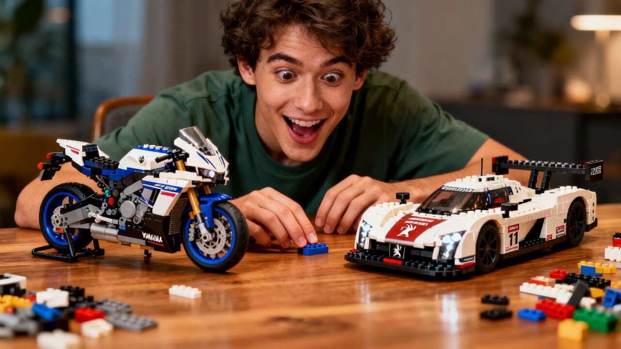 Test : lEGO 42159 Yamaha MT-10 SP vs 42156 Peugeot 9X8 Hypercar