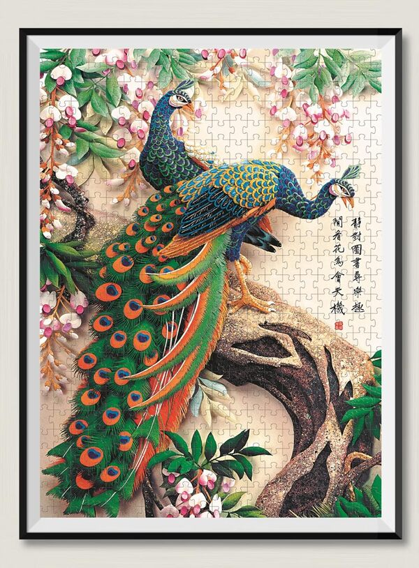 Puzzle Adulte 8000 Pièces Lucky Peacock Puzzle Relaxant Casse-tête