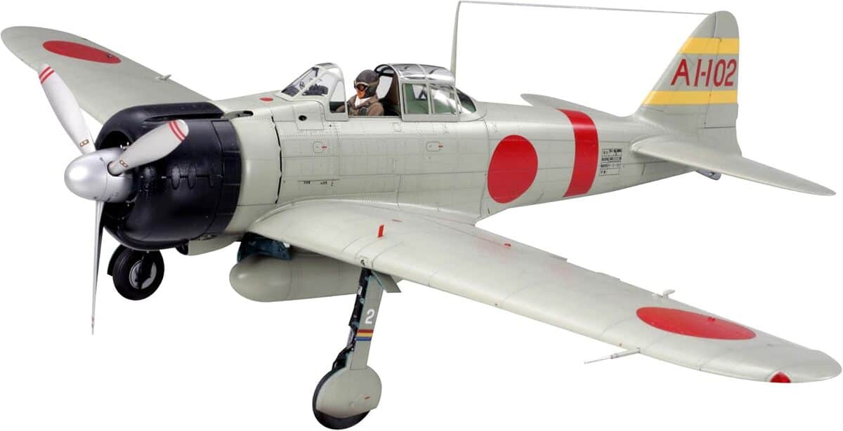 Test de la maquette Tamiya A6M2B Zéro Model 21 à l'échelle 1/32