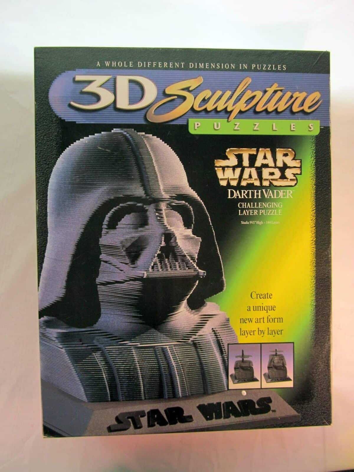 Test du puzzle 3D Darth Vader par Milton Bradley