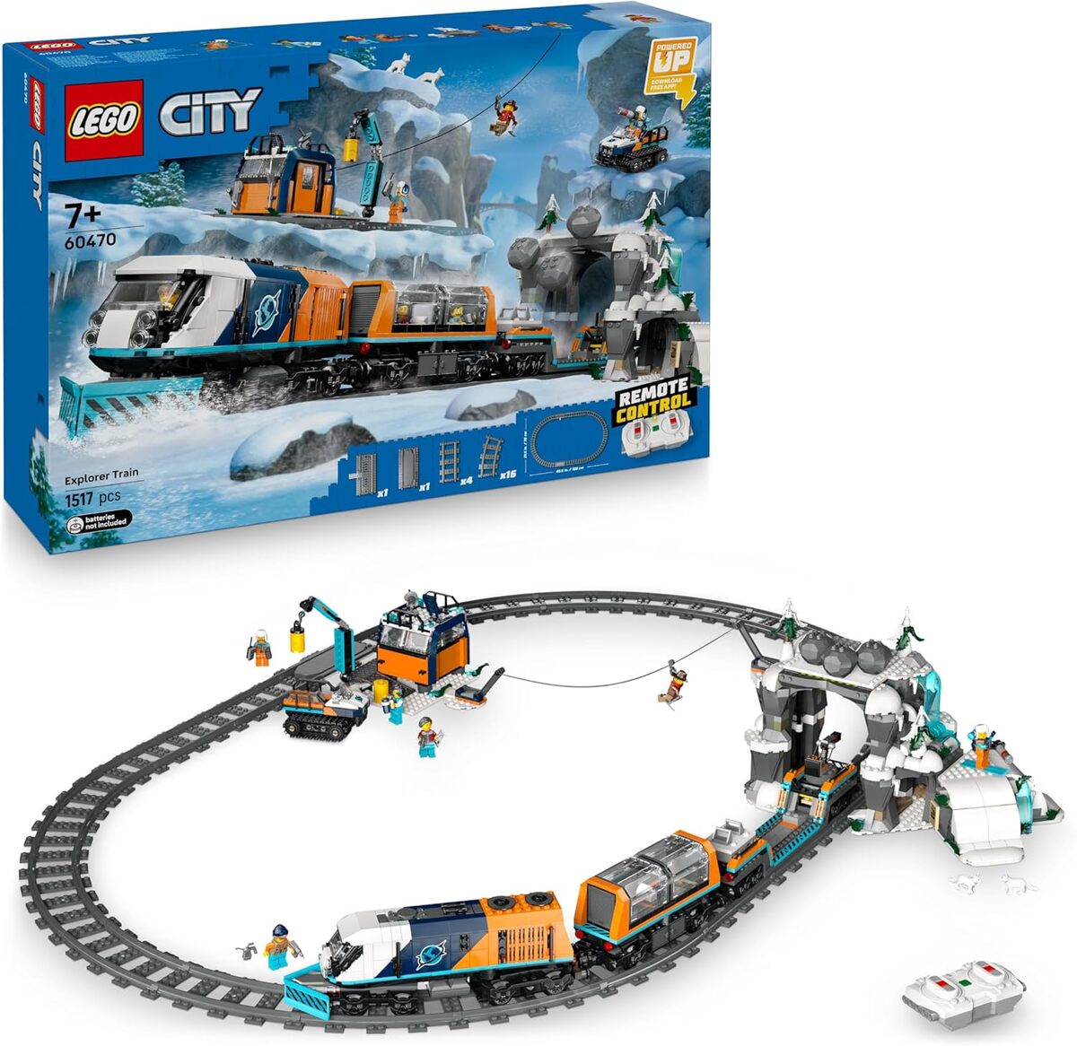 Test : train express des explorateurs lego city - locomotive télécommandée et chasse-neige