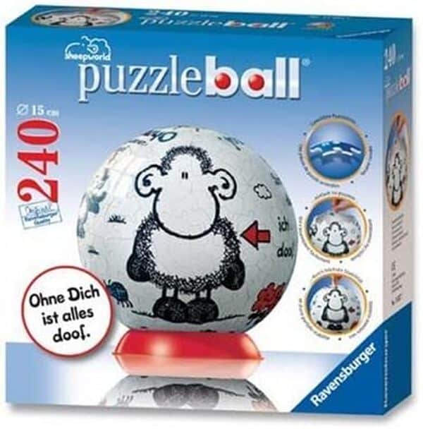 Ravensburger 11037 - Puzzle Globe de 240 Pièces - Le Monde des moutons