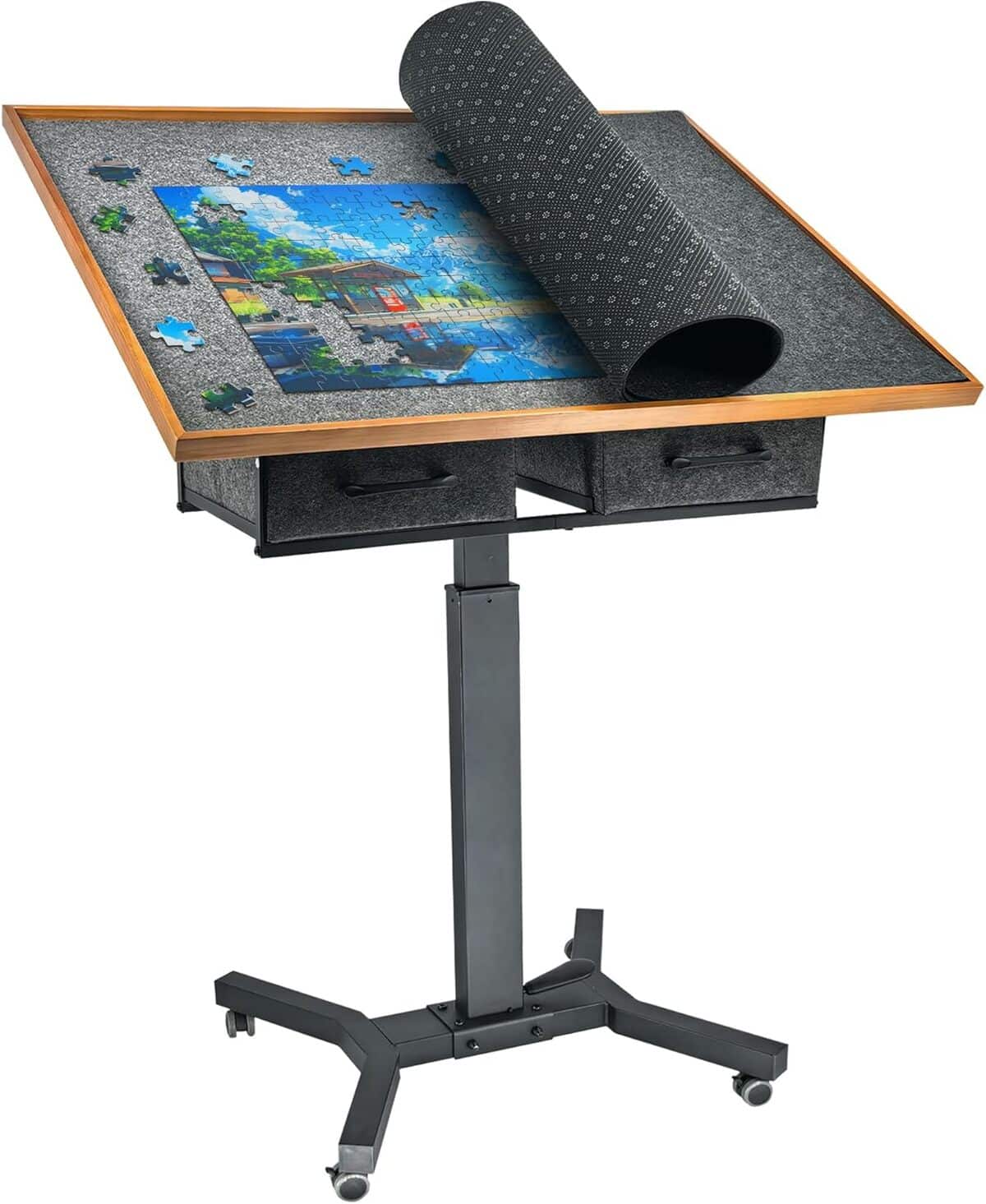 Test de la table puzzle FATIVO 1500 pièces : support inclinable et rangement 360°