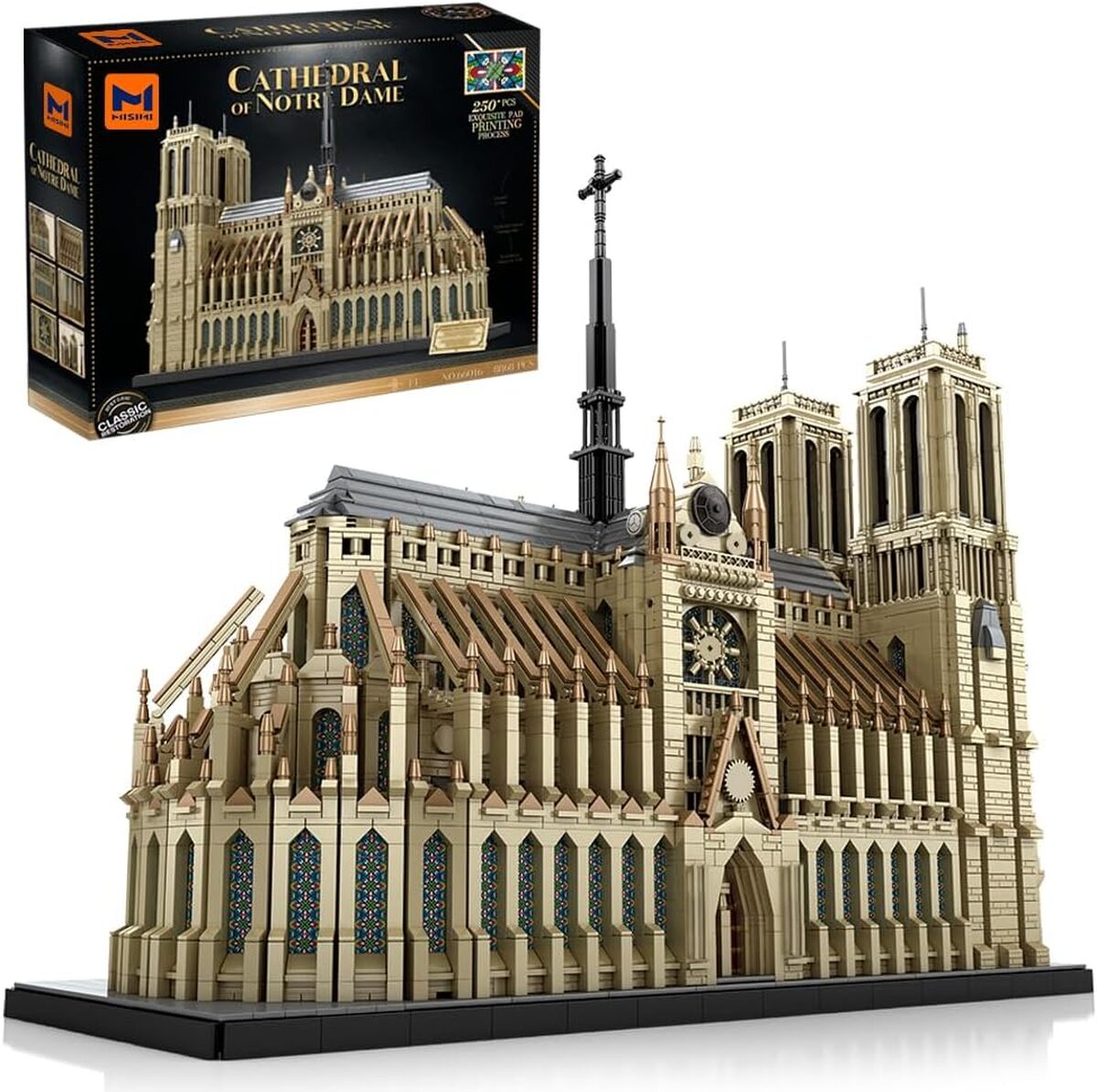 Test du kit MISINI 66016 : la majestueuse Notre-Dame en 8868 pièces