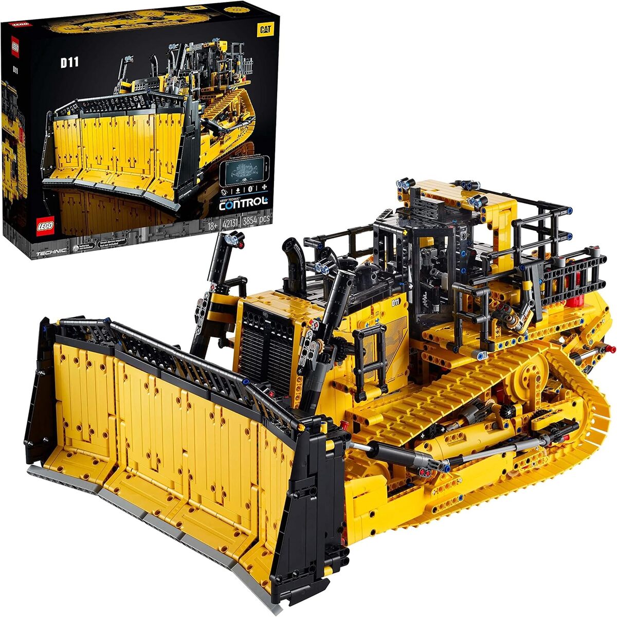 Test : lEGO 42131 technic bulldozer D11 Cat télécommandé pour adultes