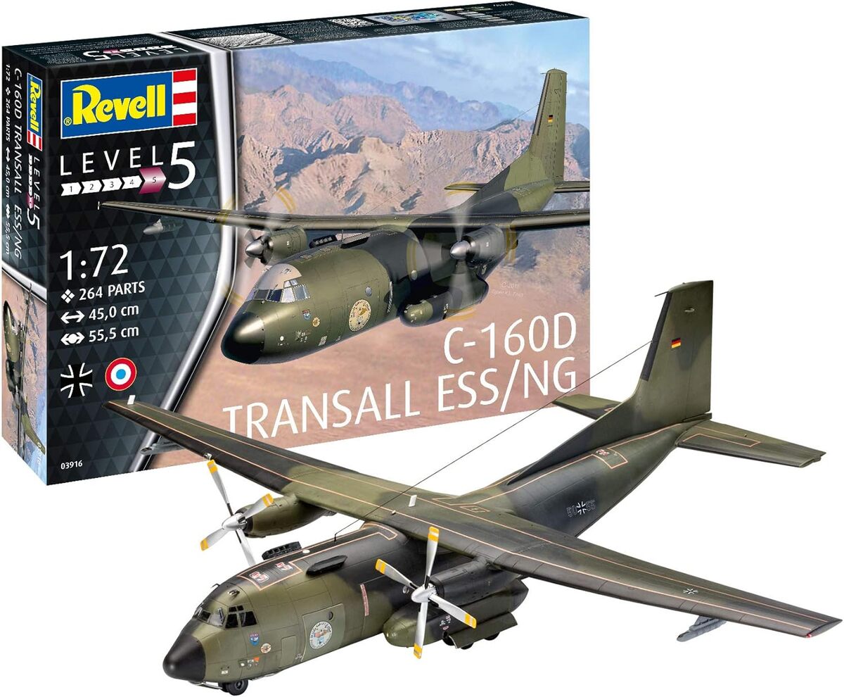 Test maquette Revell 03916 Transall C-160 Eloka 1 : 72, niveau 5