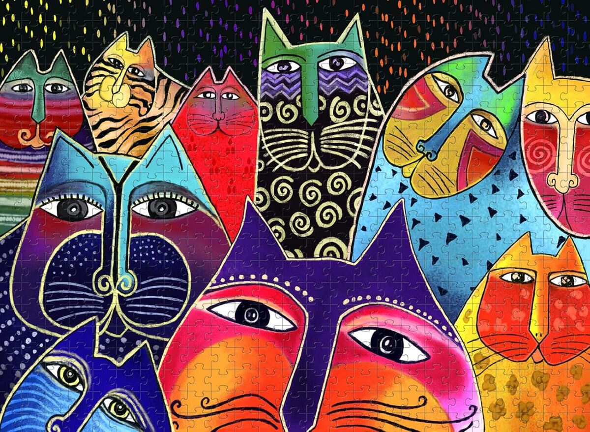 Test : puzzle adulte 7000 pièces couleur chat amis relaxant