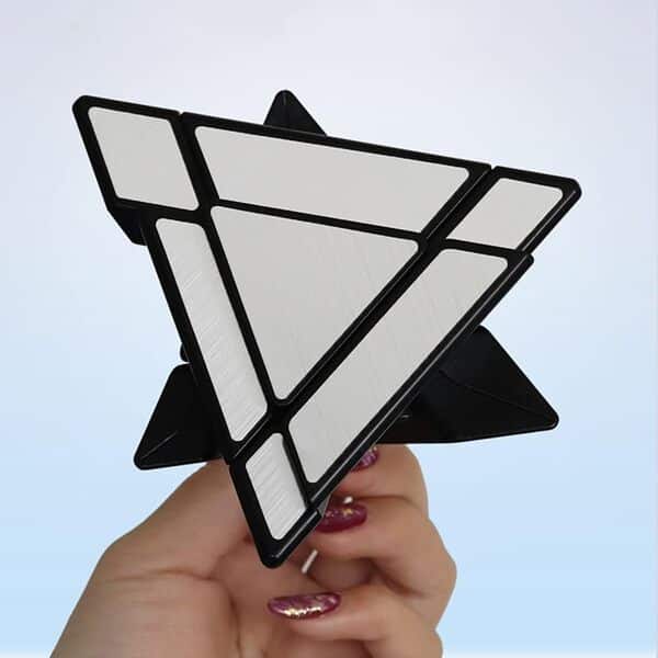 Cube miroir pyramidal, nouvelles idées tour magique cube magique pyraminx miroir cube vitesse cube triangle casse-tête casse-tête jouets