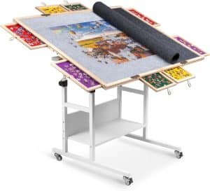 Becko US Planche de puzzle de 1500 pièces avec support/chevalet et 4 tiroirs de tri