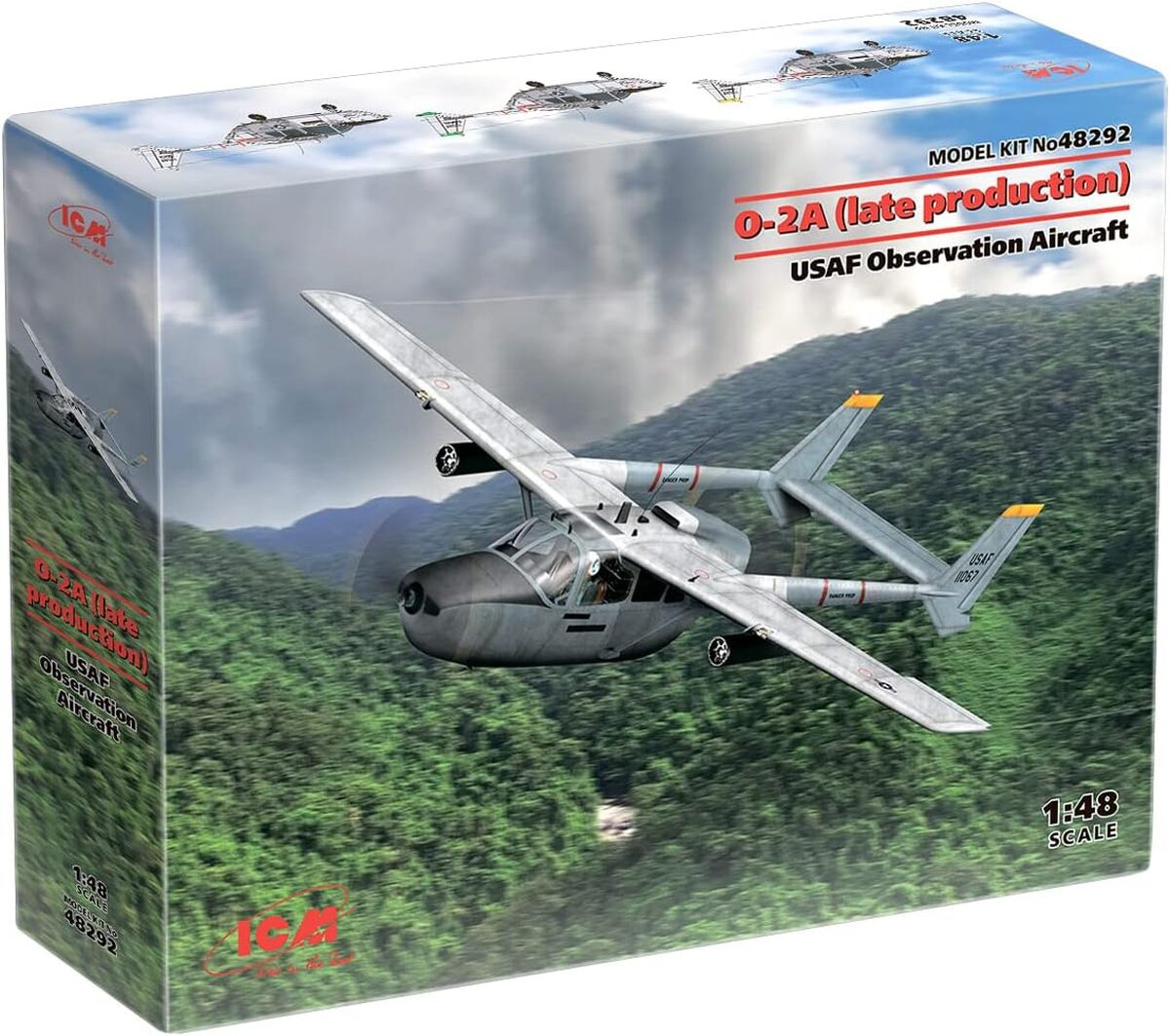 Test du modèle O-2A Skymaster ICM à l'échelle 1 : 48