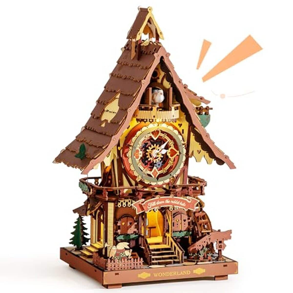 Test : puzzle 3D horloge coucou ROKR LC901C en bois