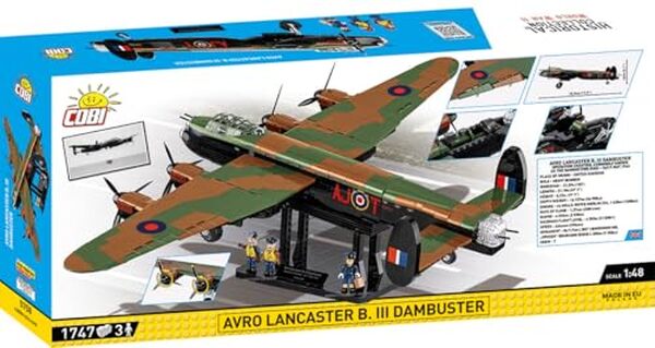 Plongez dans les détails du COBI Avro Lancaster B III DAMBUSTERS Executive Edition 5758 : une édition limitée fascinante pour les passionnés d'aviation et de modélisme.
