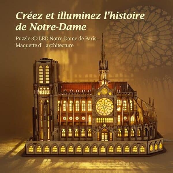 Découvrez un test complet de la maquette Notre Dame 3D LED par Funpola : design détaillé, éclairage élégant et montage innovant pour les passionnés de modélisme et d'architecture.