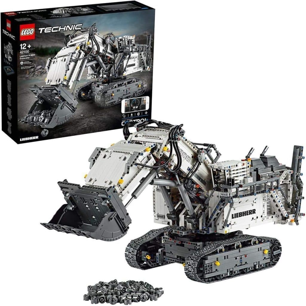 Essai : pelleteuse Liebherr R 9800 LEGO Technic
