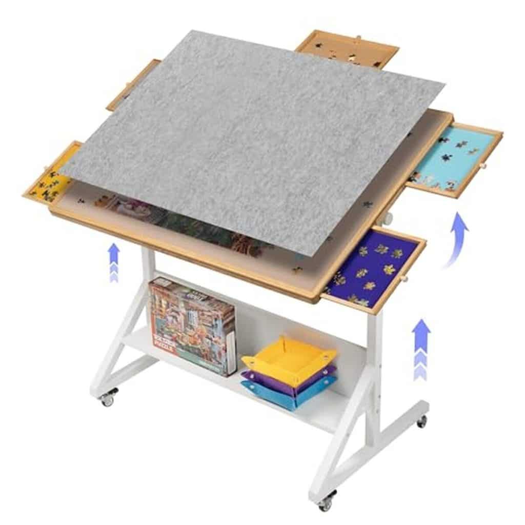 Test de la table de puzzle inclinable Tektalk 1500 pièces