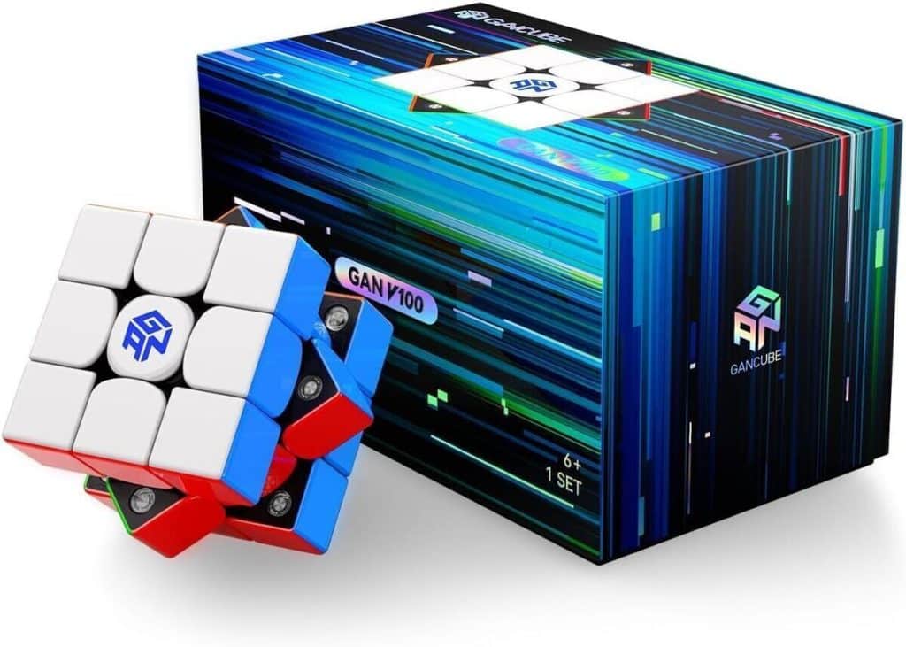 Test du gan V100 maglev uv speed cube 3x3 magnétique 64g léger