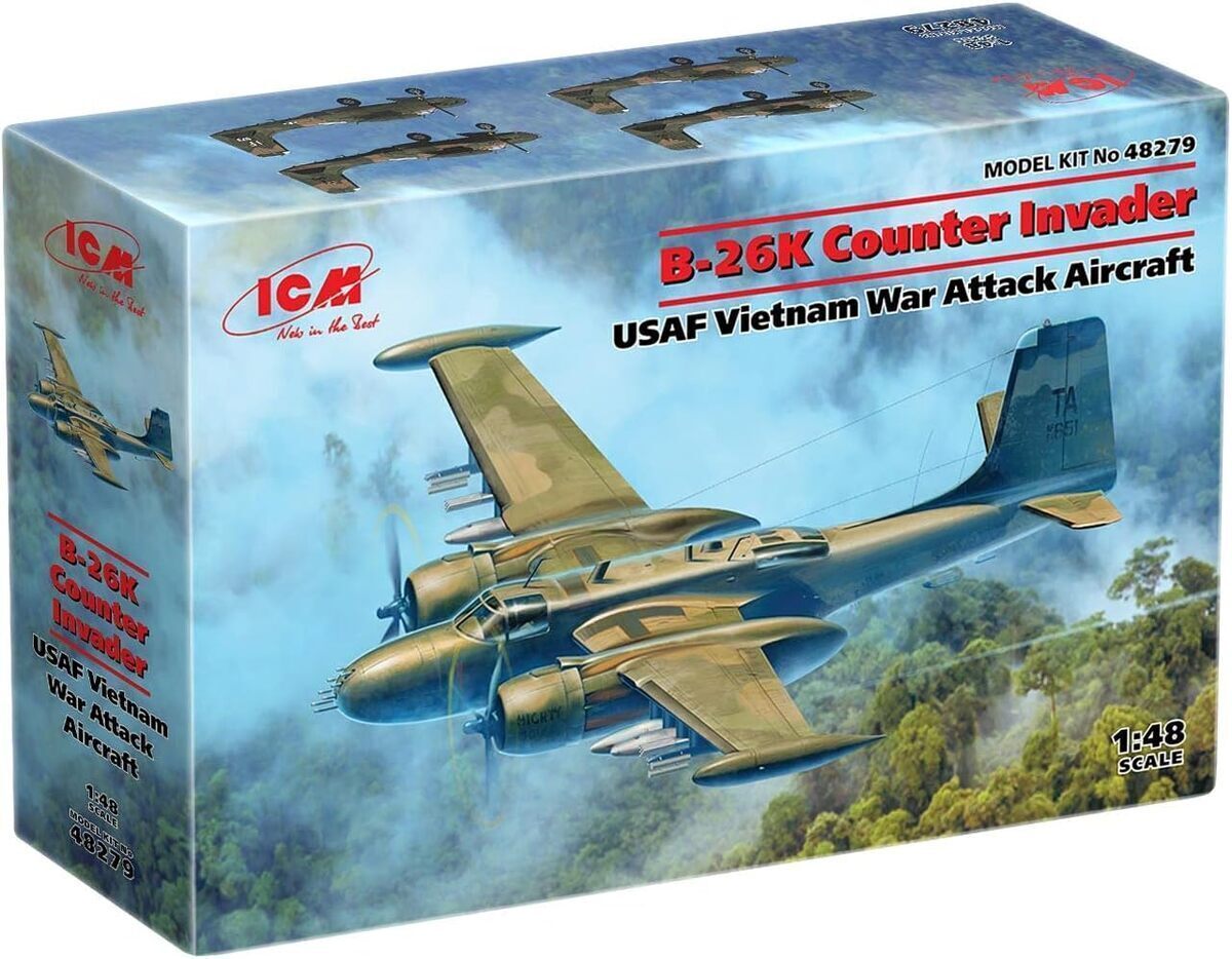 Test : kit d'avion ICM B-26K Counter Invader échelle 1/48