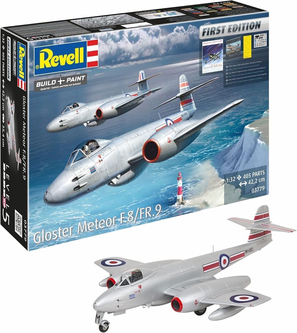 Test : maquette Revell Gloster Meteor F.8/FR.9 à l'échelle 1/32