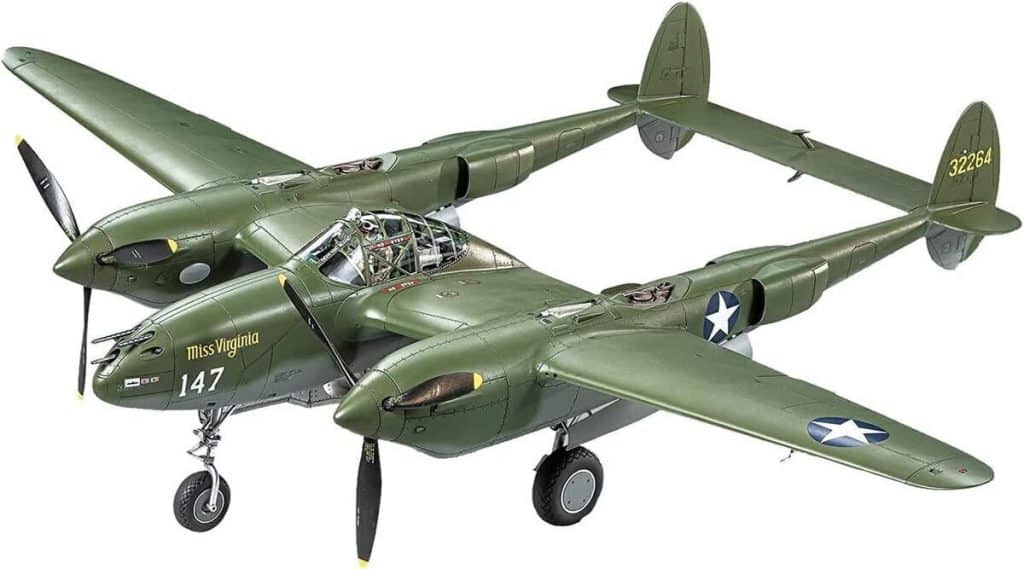 Test Tamiya Lockheed P-38F/P-38G, réplique fidèle 1 : 48