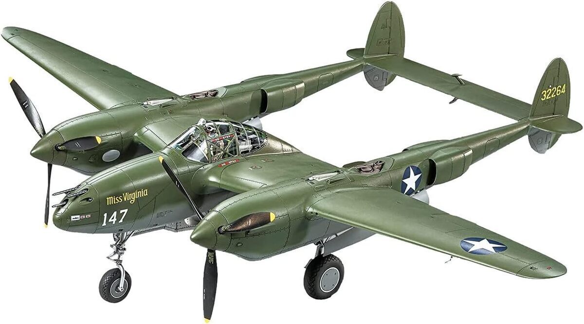 Test Tamiya Lockheed P-38F/P-38G, réplique fidèle 1 : 48