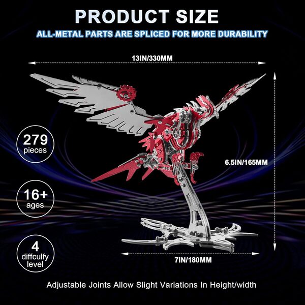 Plongez dans notre test des kits de modèles 3D en métal Aigle rouge pour adultes et découvrez comment transformer votre passion pour les puzzles en une véritable œuvre d'art métallisée.