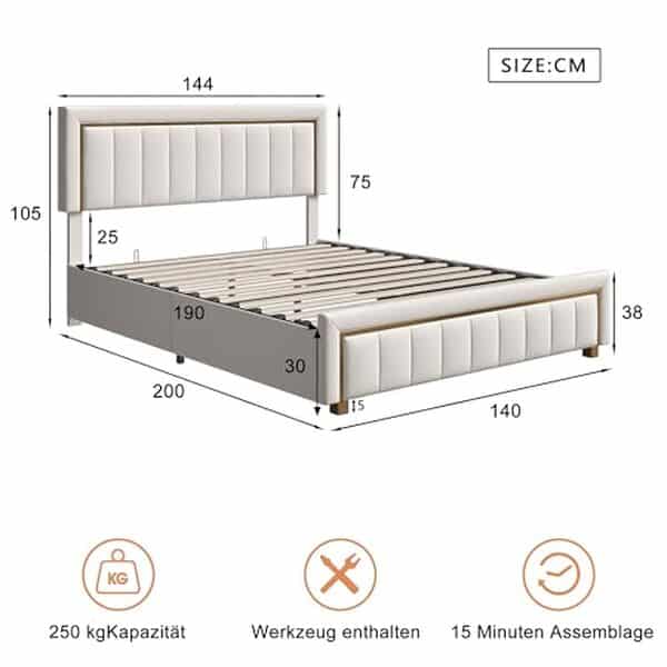 Découvrez notre test du lit coffre BLSYHDH : alliez rangement pratique et confort optimal pour un espace de vie harmonieux.