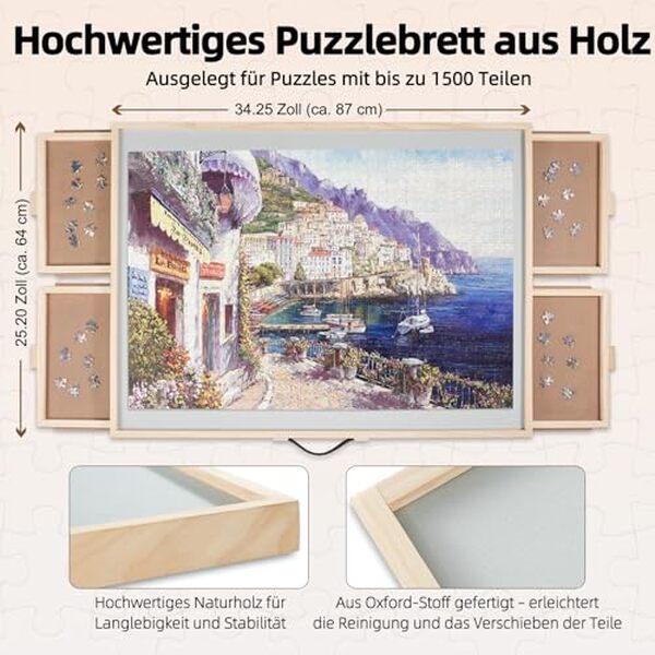 Découvrez notre test complet de la planche de puzzle inclinable et rotative à 4 tiroirs : caractéristiques, avantages et avis détaillé pour bien choisir. 