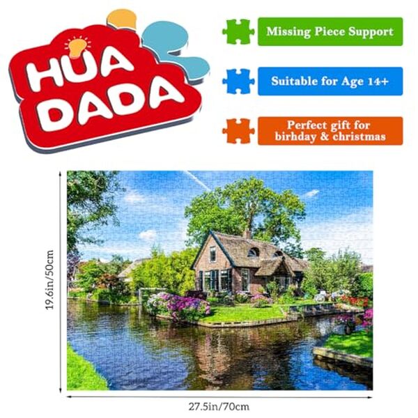 Découvrez notre test complet du casse-tête HUADADA Giethoorn de 1 000 pièces : qualité, difficulté et avis pour les amateurs de puzzles adultes. 