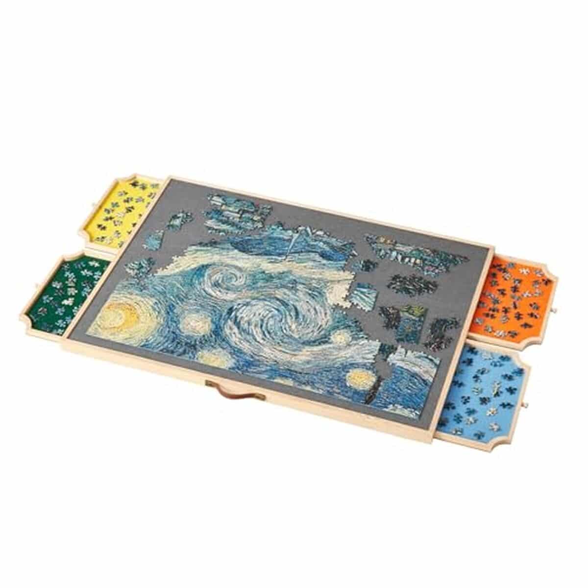 Test de la planche de puzzle VEVOR 1500 pièces : plateau rotatif ajustable et pratique