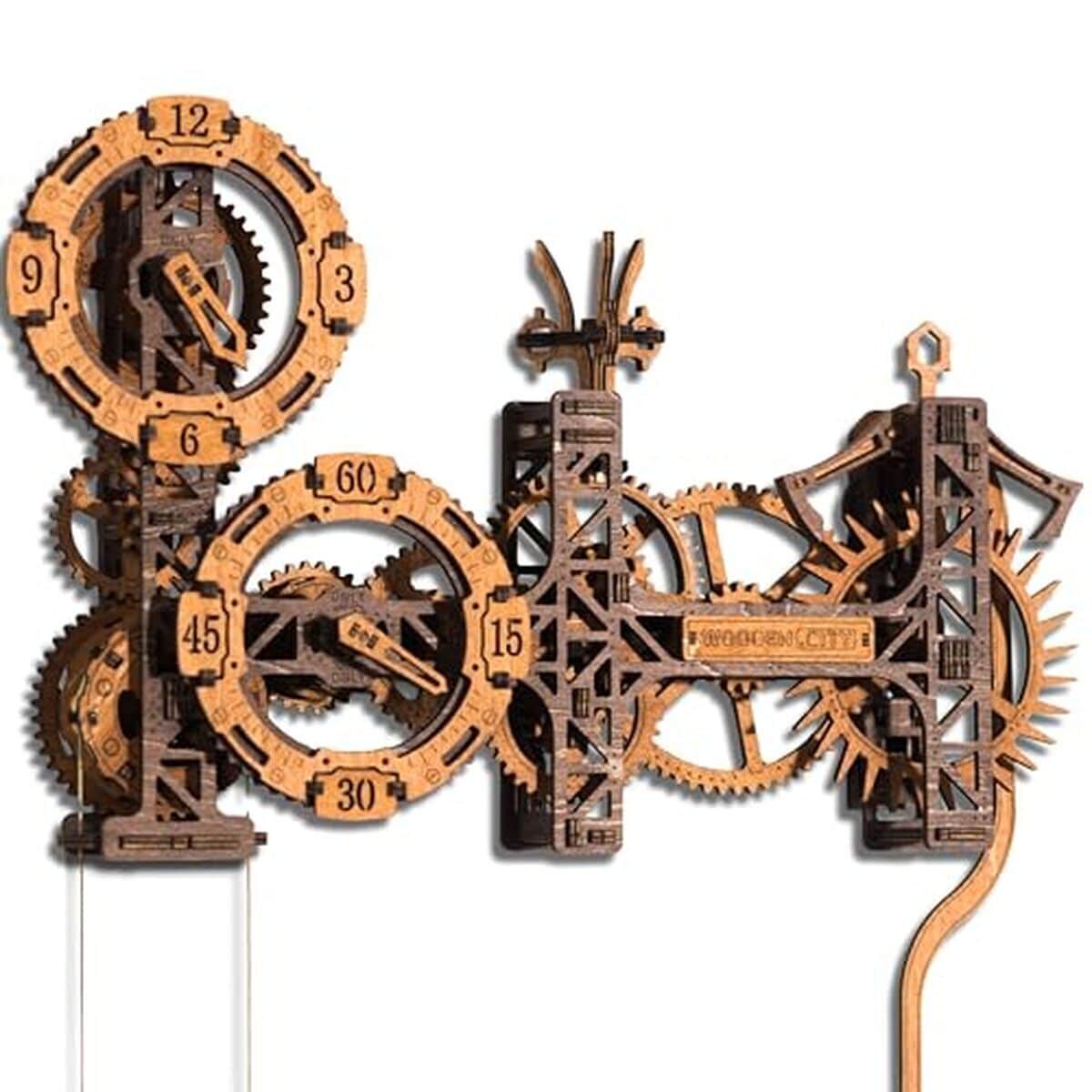 Test de l'horloge puzzle 3D en bois Steampunk Gearworks de Wooden.city